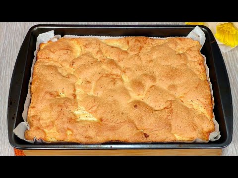 Kuchen in 15 Minuten! Der berühmte Apfelkuchen, der in ihrem Mund schmilzt! Einfach und lecker