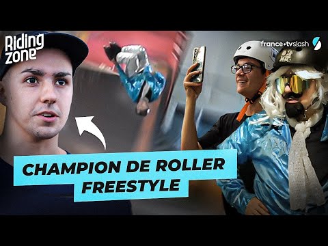 Prank : Ce champion de roller freestyle rend fou les riders d'un skatepark