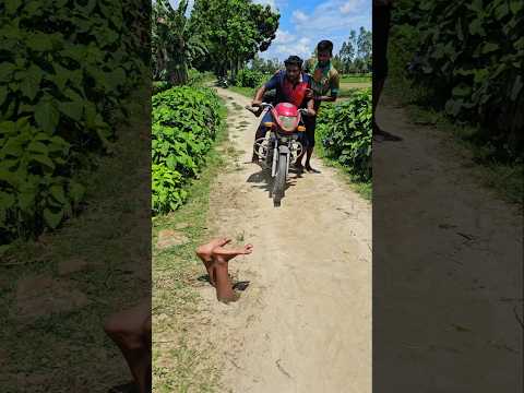 Two boys saw feet while crossing the road.88