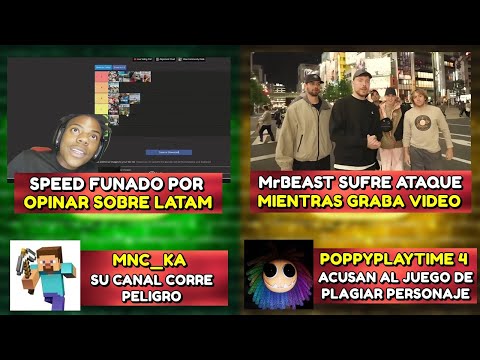 SPEED FUNADO POR OPINAR SOBRE LATAM | MrBEAST SUFRE ATAQUE MIENTRAS GRABA VIDEO | POPPY PLAYTIME