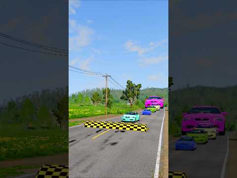 Small To Giant Cars vs Speed Bump - #51