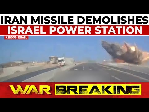 Iranian Missile Demolishes Israel Power Station In Ashdod, Causing Massive Outage | Israel-Iran War