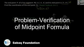 Problem-Verification of Midpoint Formula