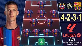⚽ LEVANTE VS BARCELONA 🔥 BARCELONA PREDICTED LINEUP WITH OLMO 🔥 LA LIGA 26/27 JORNADA 5