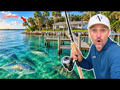 I rented an air BnB just to fish this insane dock! video thumbnail