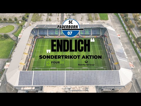 „ENDLICH“-Sondertrikot-Aktion | Four 20 Pharma x SC Paderborn 07 x Sanity Group