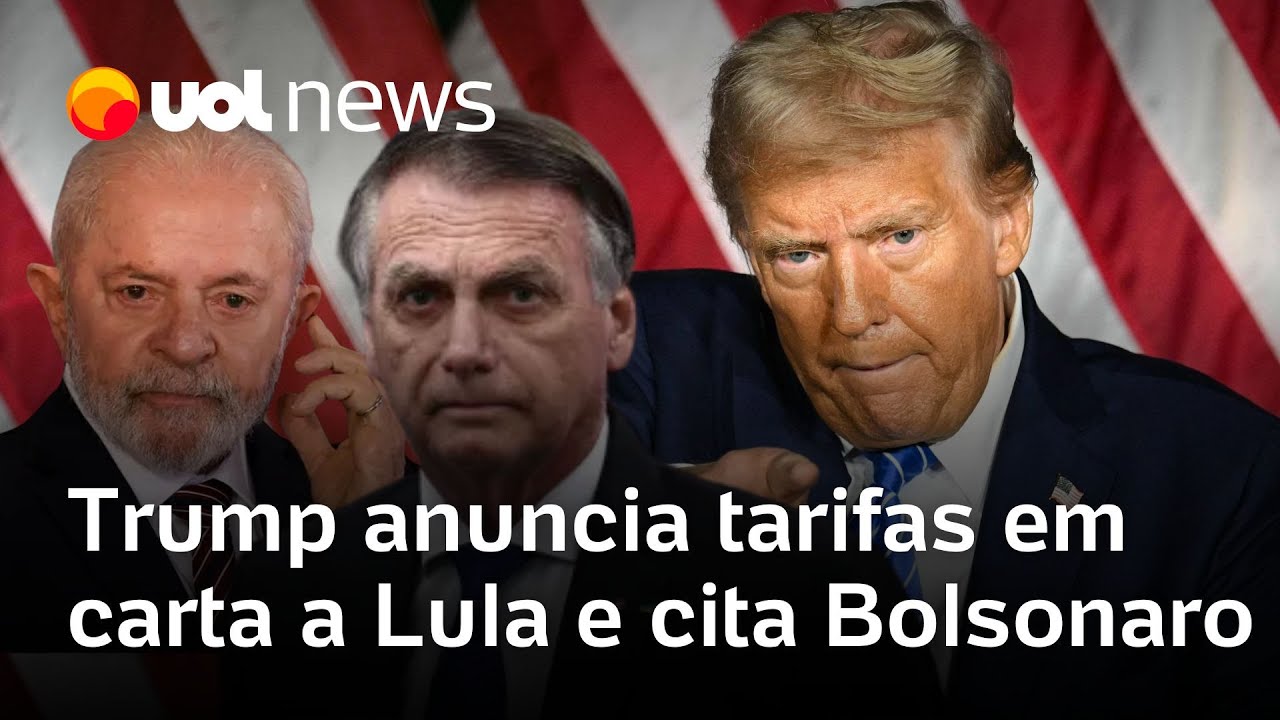 Trump cita Bolsonaro e redes sociais em carta a Lula para anunciar tarifas; confira a íntegra