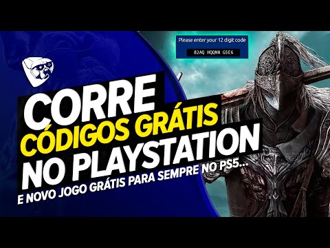 CORRE! CÓDIGOS GRÁTIS NO PLAYSTATION AGORA! CADASTRO JÁ! E NOVO JOGO GRÁTIS P/SEMPRE No PS5