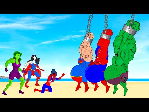 Rescue Evolution Of Team HULK PREGNANT & SPIDERMAN, SUPERMAN: Returning From The Dead SECRET - FUNNY