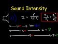 Sound Intensity and Inverse Square Law