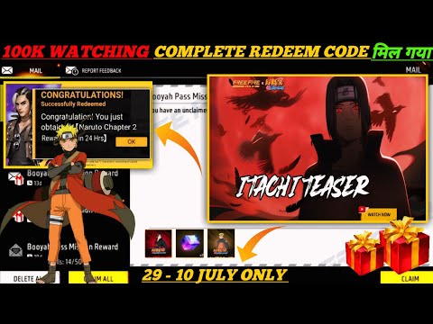 FREE FIRE REDEEM CODE TODAY 29 JUNE REDEEM CODE FREE FIRE | FF REDEEM CODE TODAY 29 JUNE