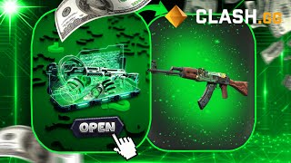 I GET AWESOME DROPS AT CASE BATTLE ON CLASH.GG!?