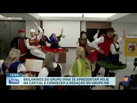 Bailarinos do Grupo IHNA: apresentação em Florianópolis e visita ao Grupo ND