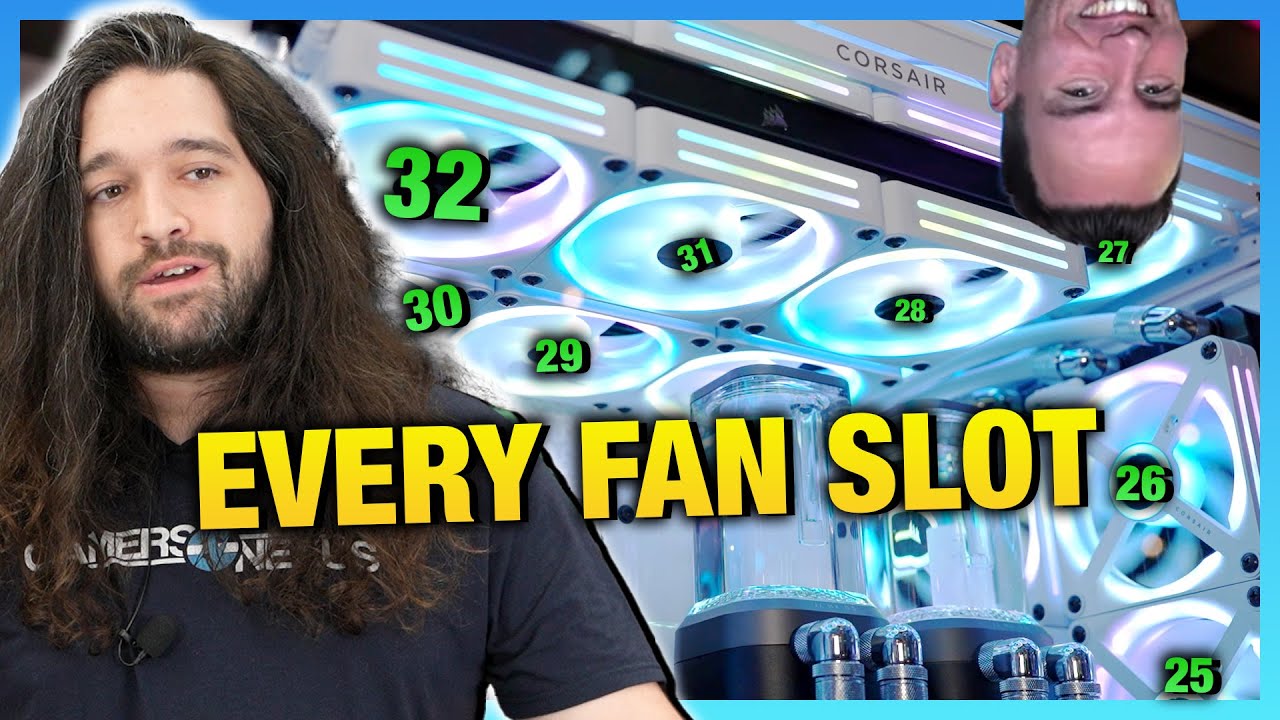 32 Fans, 1 Case: Corsair 9000D, 3500X, & Liquid Cooler Engineering Changes