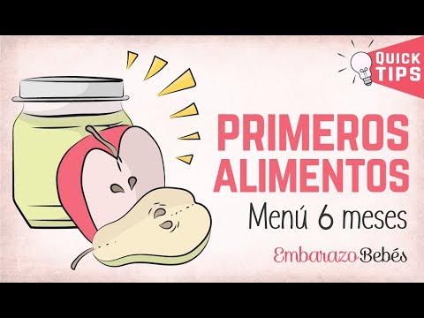 😋🍎 PAPILLAS para BEBÉS de 6 MESES  (Primeros alimentos)