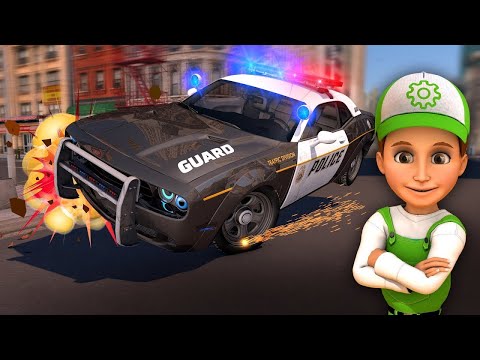 Dibujos animados policia. Cooper policia. Carros para niños. Autitos infantiles en español.