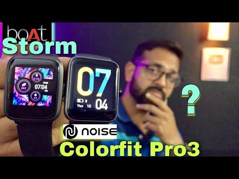(ENGLISH) boAt Storm Smartwatch Vs Noise Colorfit Pro 3 - Which is Best?