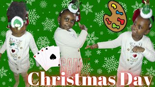 MELANIN KIDSTV| CHRISTMAS DAY| HEADBANDS GAME| PAINTING WITH TRINITY AND PAYTON| HAPPY HOLIDAYS