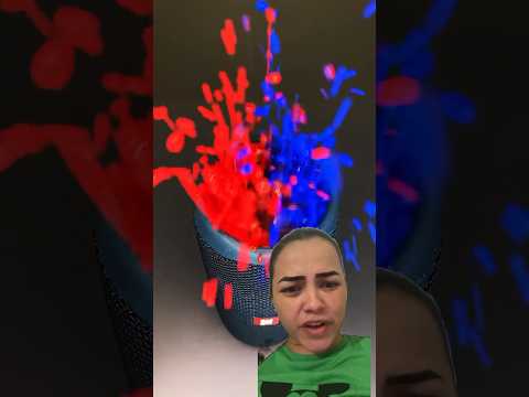 ? Red and blue paints ✅ Extreme bass test #shorts #jbl #bass #asmr
