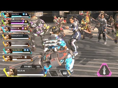 【キャラ対抗モード】ランパート軍20人 vs ミラージュ軍20人 vs オクタン軍20人が神ゲー過ぎた | Apex Legends