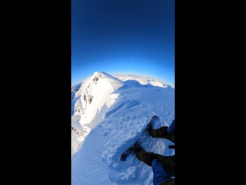 Travis Rice Bombs this chute in Alaska...