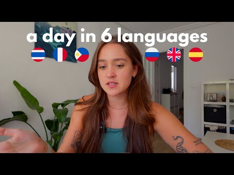 study 3 languages with me (while I speak 3 others) ⭐️ french, thai, spanish, russian, bisaya