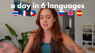 study 3 languages with me (while I speak 3 others) ⭐️ french, thai, spanish, russian, bisaya
