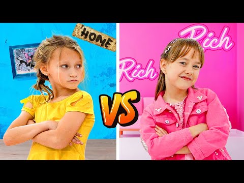 Rich vs Poor Girl story - Kids learn to be kind