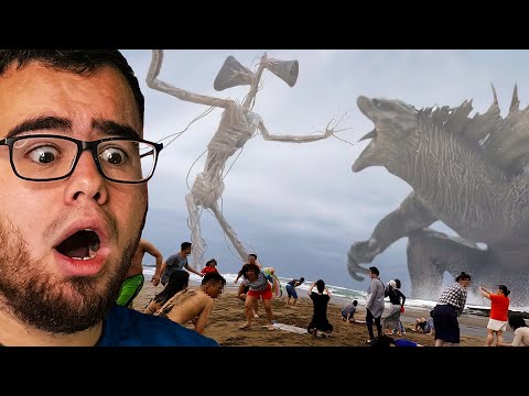 Reacting to GODZILLA vs SIREN HEAD!