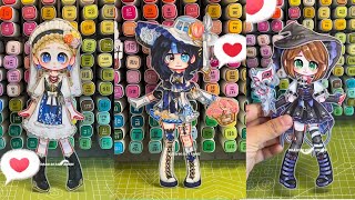 HOW TO Make paper dolls GACHA puppet #drawsoeasyanime #gacha