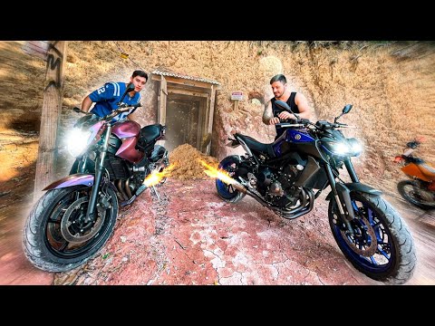 DERRUBAMOS A CAVERNA COM A MINHA XJ6 E A MT09 DO THIAGO