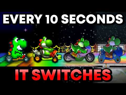 I tried beating 4 Mario Kart games at once. Now I can't remember the item button.