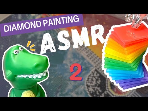 Super Satisfying ASMR✨Ultimate Diamond Painting Relaxation 💎No Talking