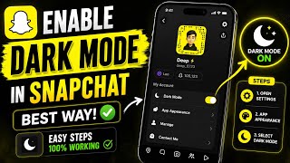 How to Enable Dark Mode on Snapchat👻 in iPhone (2026) | Snapchat Dark Mode Not Showing FIX
