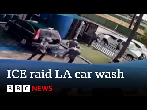 BBC News - Immigration raid at LA car wash shows how Trump’s crackdown is changing