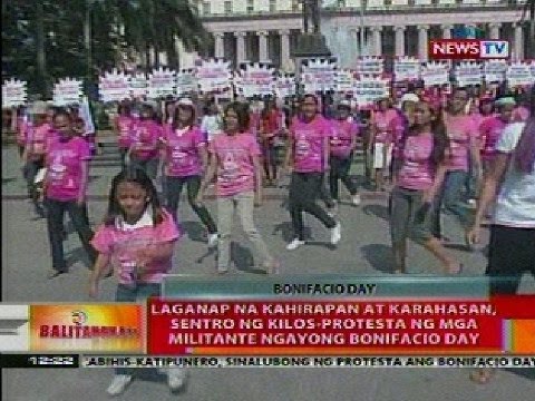 mga militante bonifacio sentro karahasan ngayong protesta