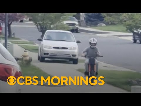 YouTube video thumbnail: Driver Accused of Chasing Child on Bike Down a Sidewalk Before Attempting to Break Into a Home