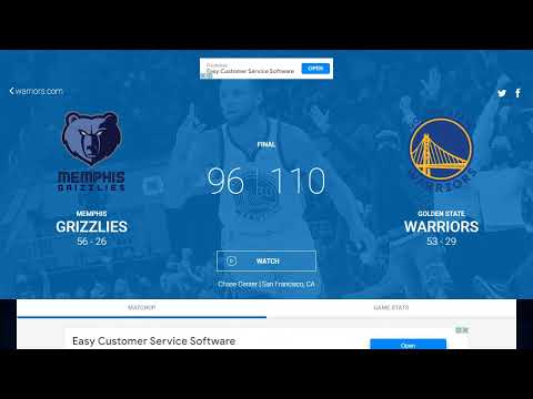Memphis Grizzlies vs Golden State Warriors Scoreboard - LIVE video clip