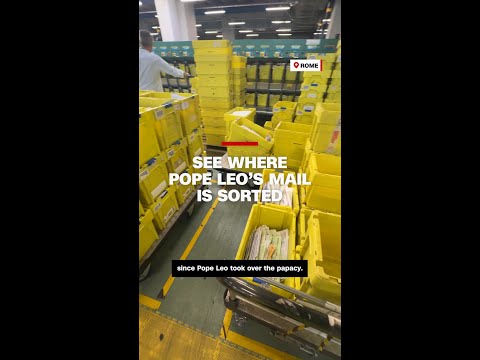 See where Pope Leo’s mail is sorted