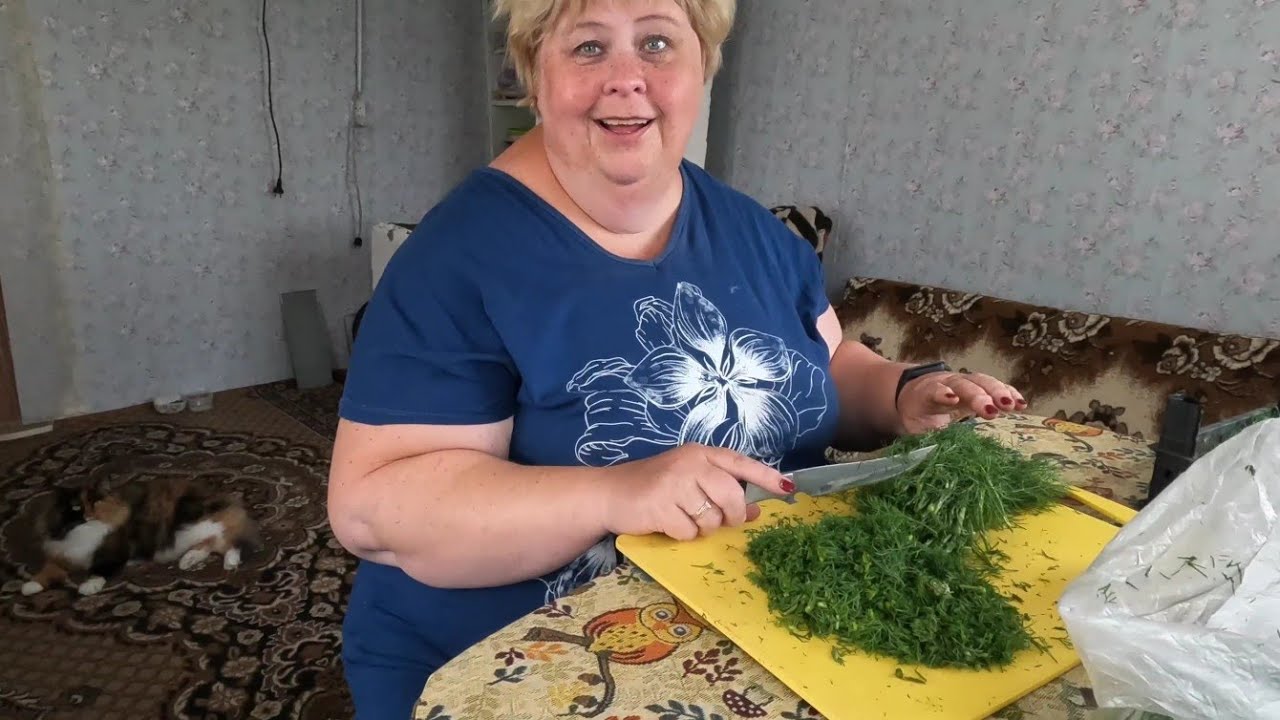 Наша дачная жизнь. Укроп на зиму