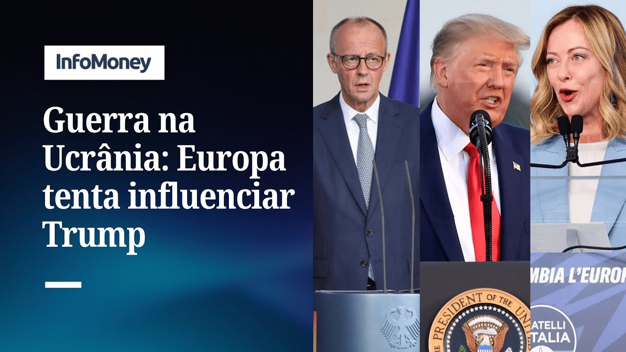 Europa tenta influenciar Trump antes da cúpula com Putin no Alasca na sexta 15 | InfoMoney News