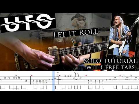 UFO - Let It Roll guitar solo lesson (with tablatures and backing tracks)
