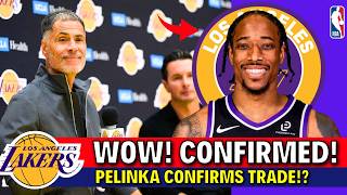 URGENT! PELINKA CONFIRMS TRADE!? TODAY'S LAKERS NEWS