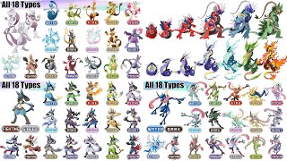 Pokemon Type Swap Fanart: World Record MEGA Compilation by Max S Studio!