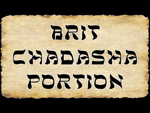 Brit Chadasha Portion for 11/01/2025
