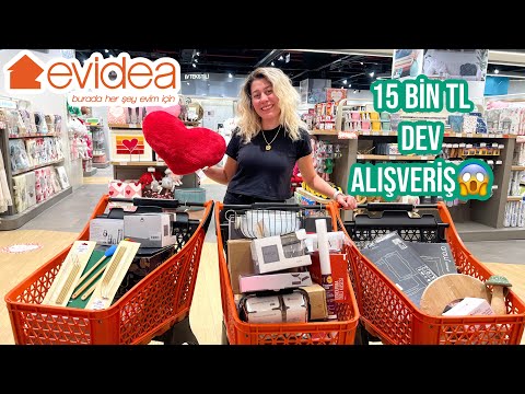 15.000 TL DEV ÇEYİZ ALIŞVERİŞİ😱SIFIRDAN EV DÜZÜYORUM, NELER ALDIM NELER🥳EVİDEA ALIŞVERİŞİ