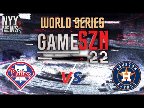 GameSZN LIVE: World Series Game 2 - Phillies @ Astros! Wheeler vs. Valdez