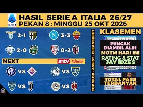 HASIL <strong>LIGA</strong> ITALIA 2026 TADI MALAM - NAPOLI VS ROMA, <strong>COMO</strong> VS SASSUOLO, SERIE A KLASEMEN, JADWAL ANTV