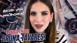 A BRUNA TAVARES ME MANDOU UMA MALA CHEIAAAAA DE MAQUIAGEM!!! | Fernanda Tumas