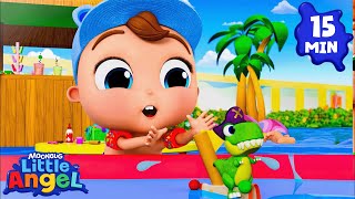 Sink or Float Challenge! 🌊 Baby John Learns with Toys & Water | Little Angel Kids Songs & Rhymes